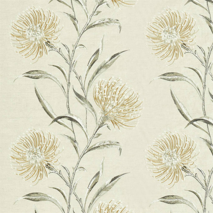 Sanderson Catherinae Embroidery Hay 237188 Fabric Sample DNTF237188