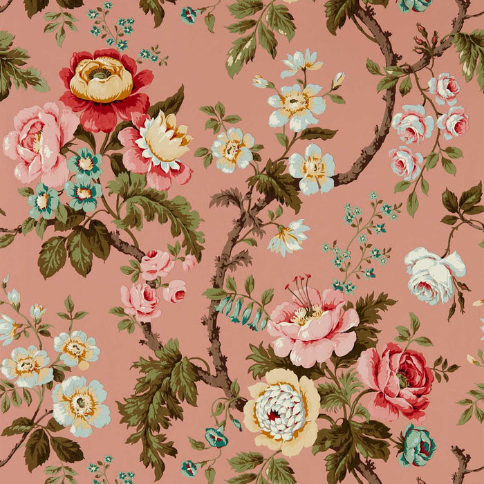 Sanderson Hykenham French Rose 217040 Wallpaper Sample DOSW217040