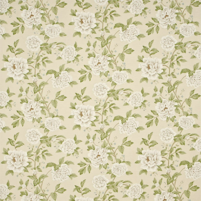 Sanderson Peony Tree Neutral/Duck Egg PT202 Fabric Sample DPEMPT202