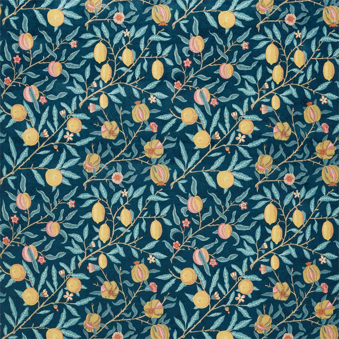 Morris & Co Fruit Velvet Indigo/Slate 236924 Fabric Sample DROF236924