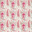 Sanderson Jamila Coral/Aqua 235245 Fabric Sample DSOH235245