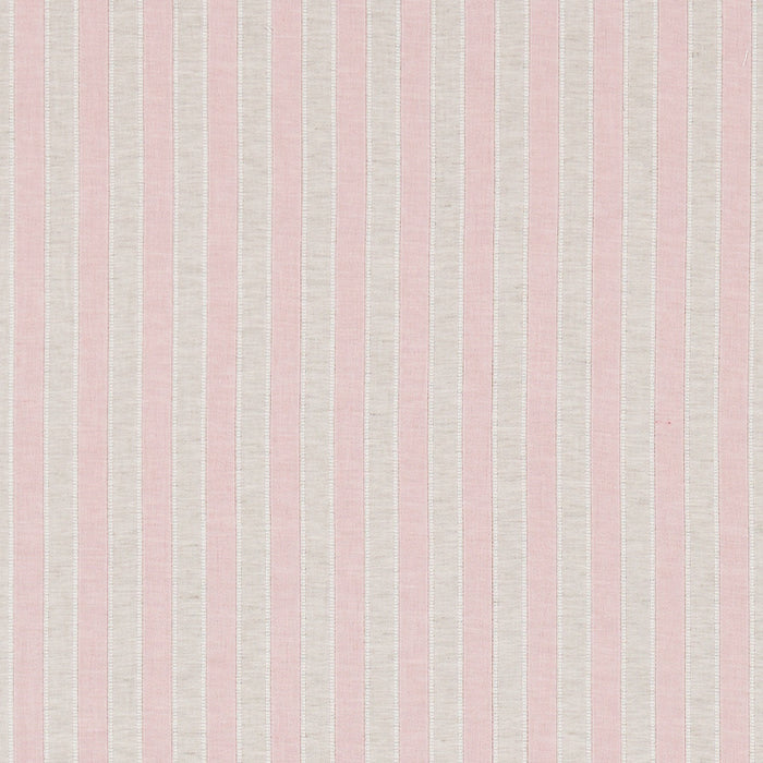 Sanderson Sorilla Stripe Shell Pink/Linen 234359 Fabric Sample DSOR234359