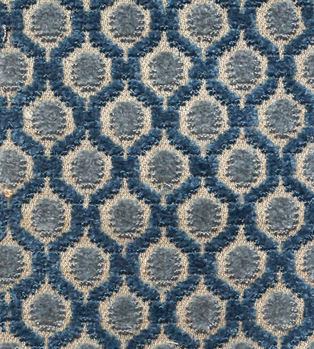 Old World Weavers So Padova Bleu Blue Fabric DS 00012333