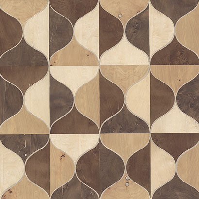 York Burlwood Ogee Warm Neutral Wallpaper DT5003