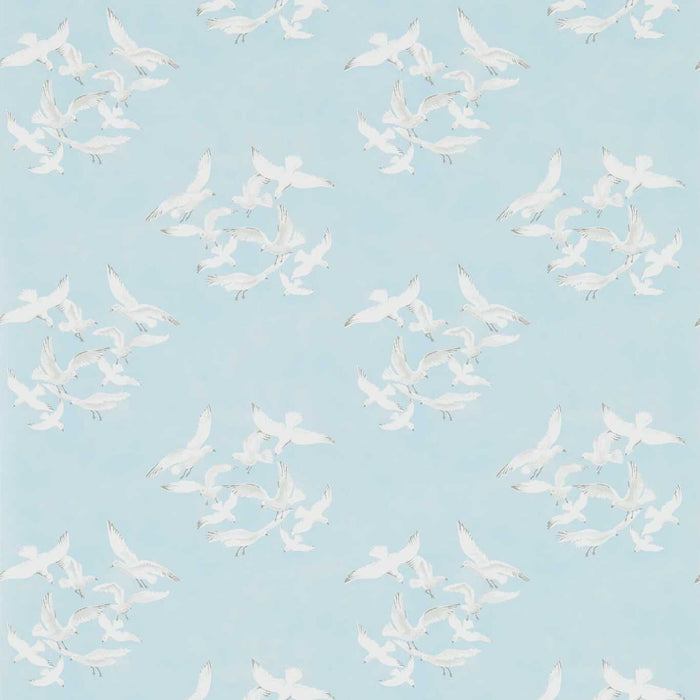 Sanderson Seagulls Blue 214585 Wallpaper Sample DVIN214585