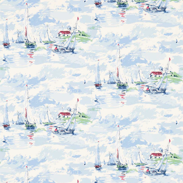 Sanderson Sail Away Sky Blue 214590 Wallpaper Sample DVIN214590