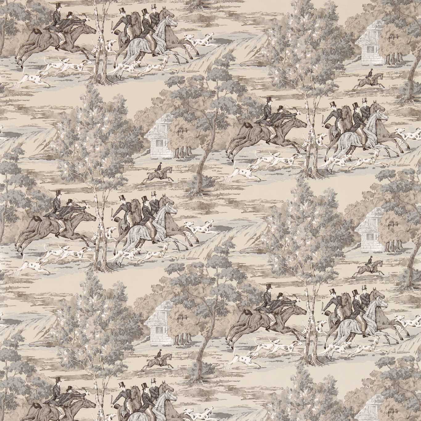 Sanderson Tally Ho Pearl/Grey 214599 Wallpaper Sample DVIN214599