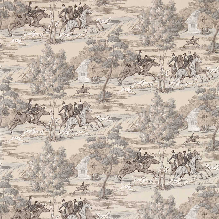 Sanderson Tally Ho Pearl/Grey 214599 Wallpaper Sample DVIN214599