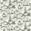 Sanderson Pagoda River Indigo/ Blue PA202 Fabric Sample DVIPPA202