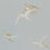 Sanderson Swallows Silver SW104 Wallpaper Sample DVIWSW104