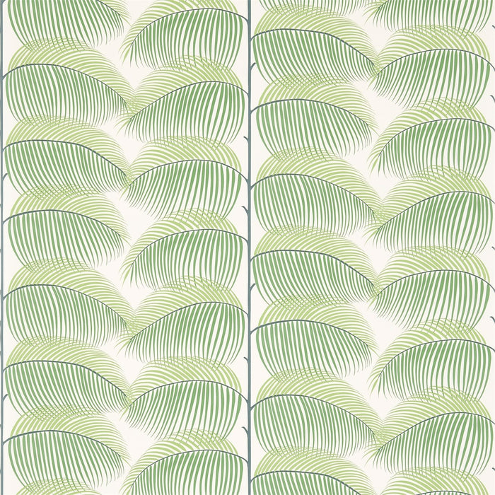 Sanderson Manila Green/Ivory 213367 Wallpaper Sample DVOY213367