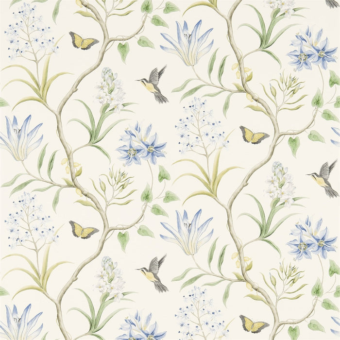 Sanderson Clementine Delft Blue 213389 Wallpaper Sample DVOY213389