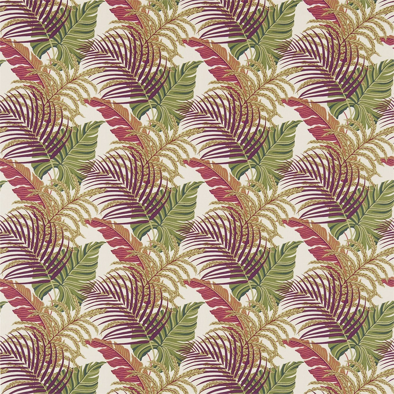 Sanderson Manila Mulberry/Sand 223281 Fabric Sample DVOY223281