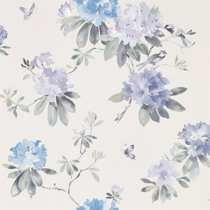 Sanderson Rhodera Amethyst/Charcoal 216266 Wallpaper Sample DWAP216266