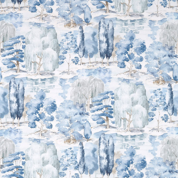 Sanderson Waterperry Indigo 226267 Fabric Sample DWAP226267