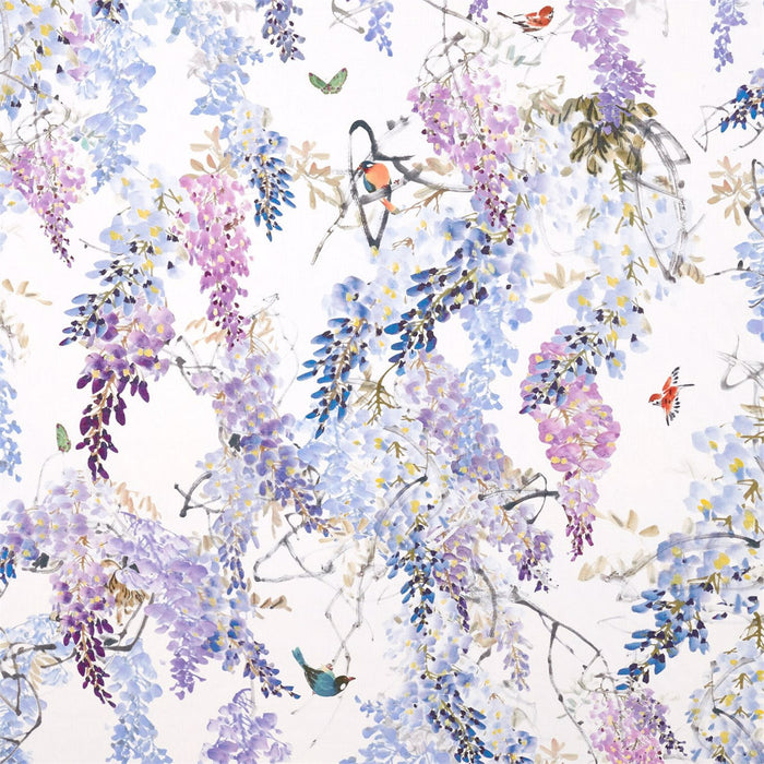 Sanderson Wisteria Falls Amethyst 226286 Fabric Sample DWAP226286