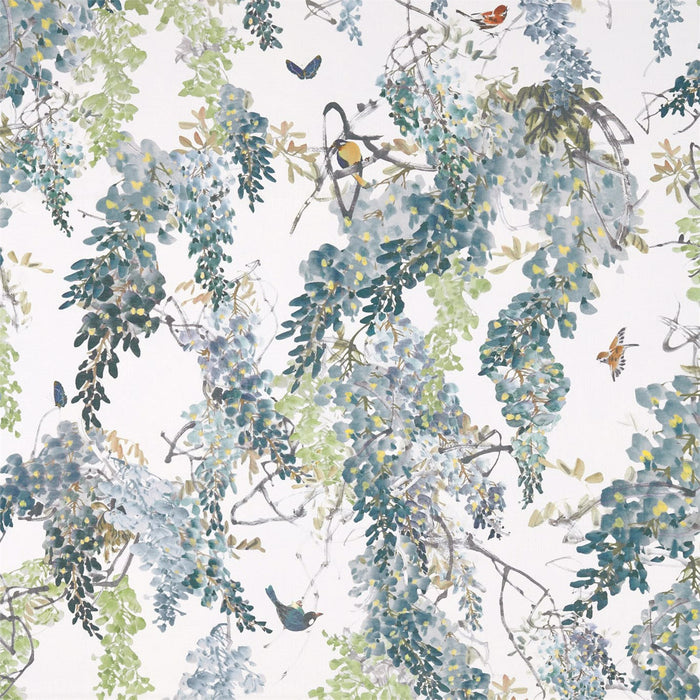 Sanderson Wisteria Falls Mineral 226287 Fabric Sample DWAP226287