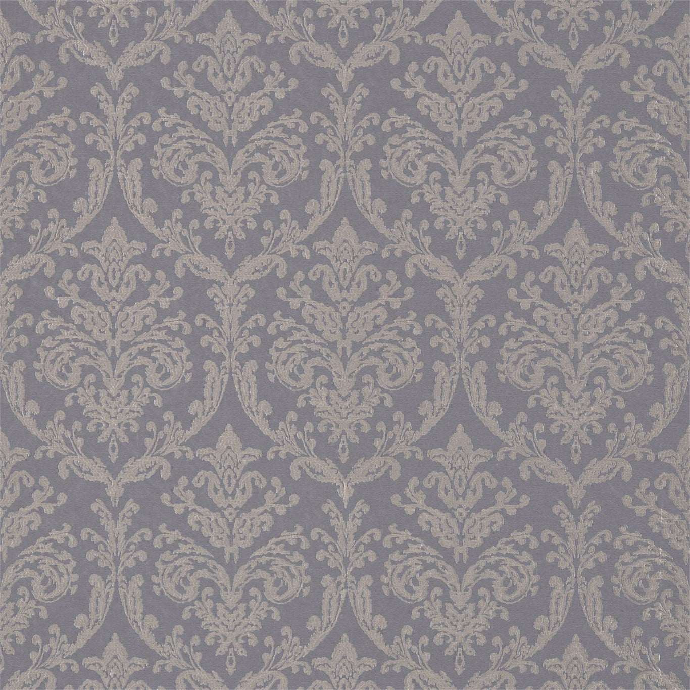 Sanderson Riverside Damask Pewter 235929 Fabric Sample DWAP235929