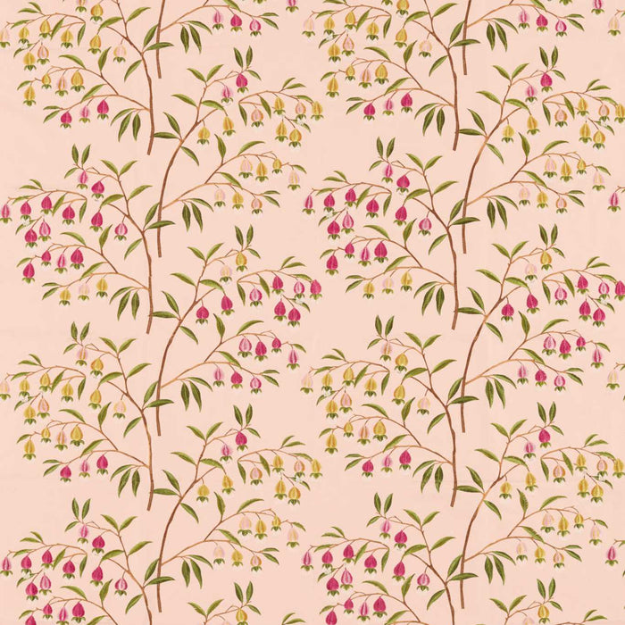 Sanderson Chinese Lantern Peach Blossom 237269 Fabric Sample DWAT237269