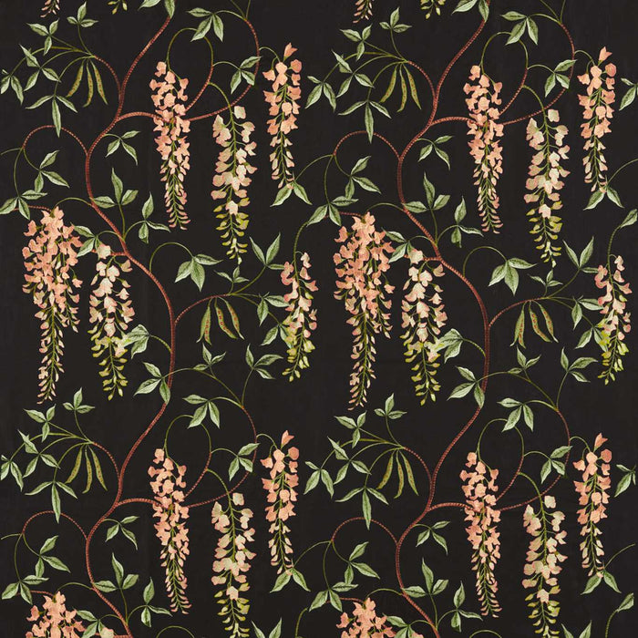 Sanderson Laburnum Falls Ebony & Inkwood 237272 Fabric Sample DWAT237272