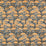 Sanderson Bonsai & Gingko Midnight/Orange 237277 Fabric Sample DWAT237277