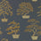 Sanderson Penjing Ink Black/Gold 217109 Wallpaper Sample DWAW217109