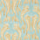 Sanderson Voyaging Koi Clear Sky/Persimmon 217115 Wallpaper Sample DWAW217115