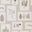 Sanderson Fern Gallery Linen/Sepia 215714 Wallpaper Sample DWOW215714