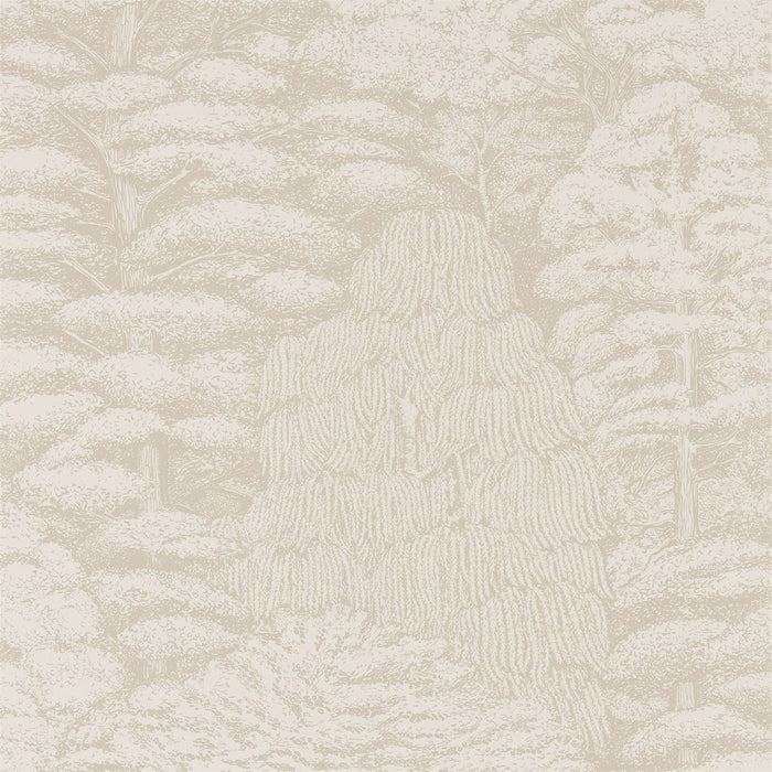 Sanderson Woodland Toile Ivory/Neutral 215717 Wallpaper Sample DWOW215717