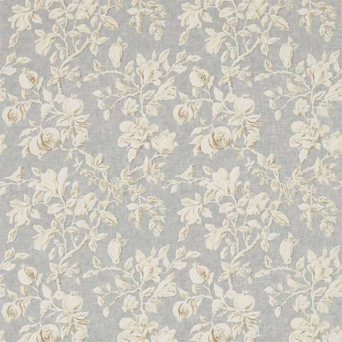 Sanderson Magnolia & Pomegranate Grey Blue/Parchment 225505 Fabric Sample DWOW225505