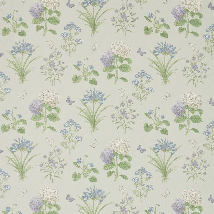 Sanderson Harebells & Violets Sorrel/Sky Blue 225518 Fabric Sample DWOW225518