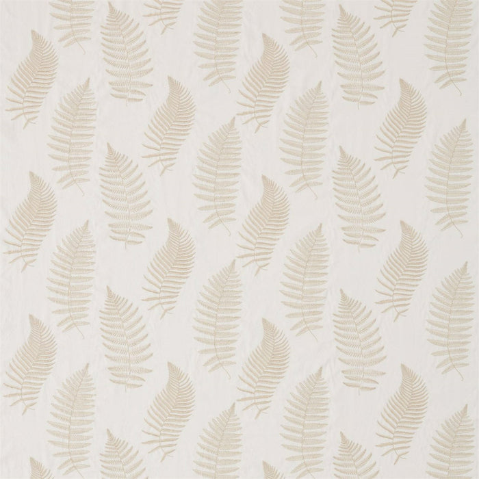 Sanderson Fern Embroidery Ivory 235607 Fabric Sample DWOW235607