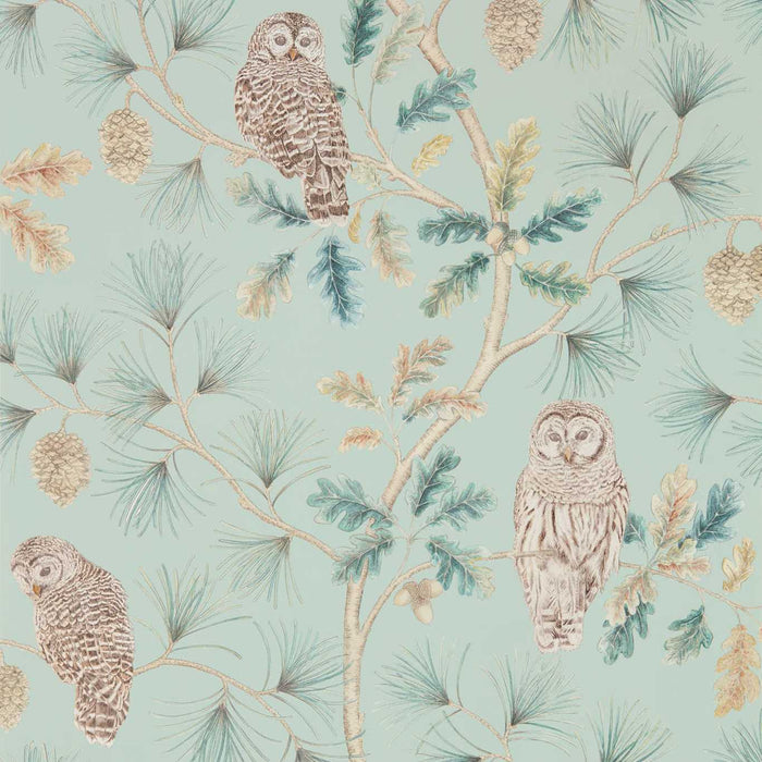 Sanderson Owlswick Whitstable Blue 216596 Wallpaper Sample DYSI216596