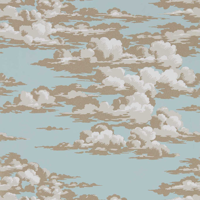 Sanderson Silvi Clouds English Blue 216601 Wallpaper Sample DYSI216601