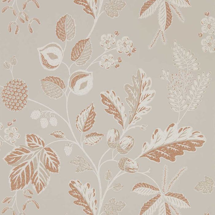 Sanderson Warwick Taupe 216615 Wallpaper Sample DYSI216615