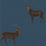 Sanderson Evesham Deer Indigo 216620 Wallpaper Sample DYSI216620