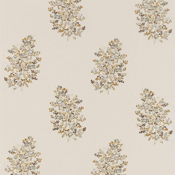 Sanderson Wendell Embroidery Honey/Grey 236721 Fabric Sample DYSI236721