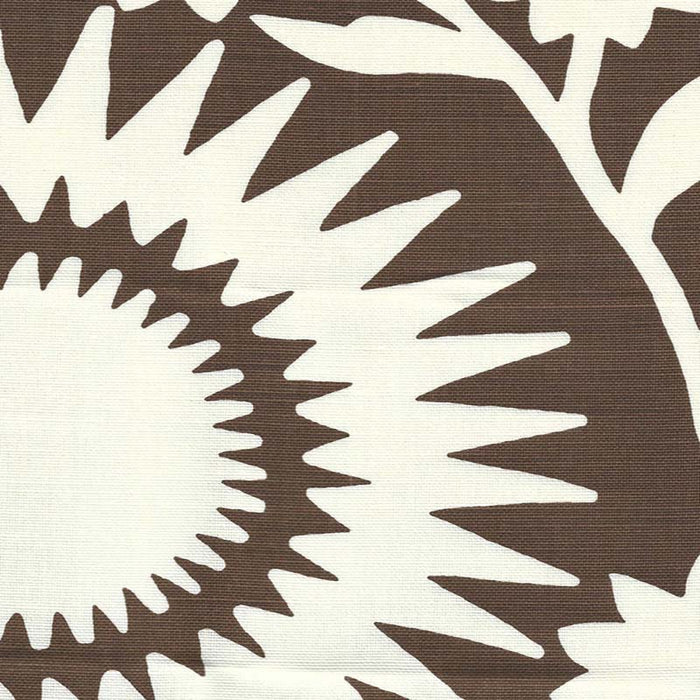 China Seas Daisy Blotch Brown Fabric Sample 7930-18