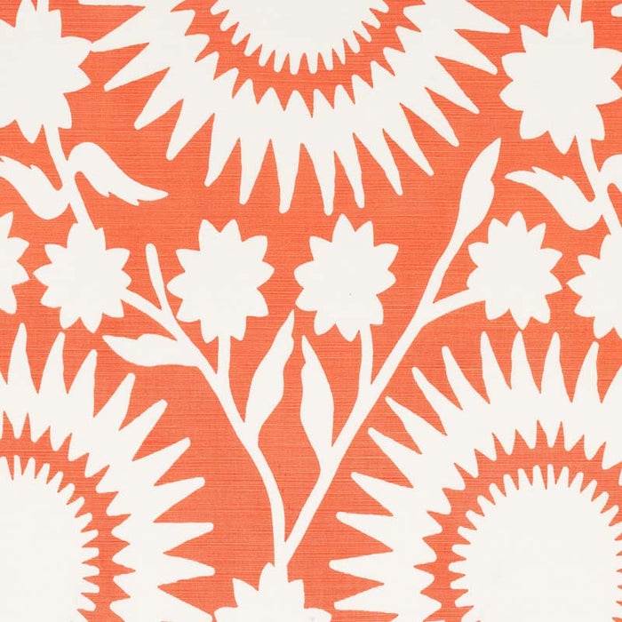 China Seas Daisy Blotch Coral Fabric Sample 7930-13