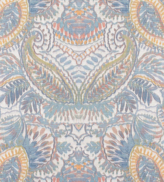 Old World Weavers Indra Slate Blue/Multi Fabric Sample E5 00016855