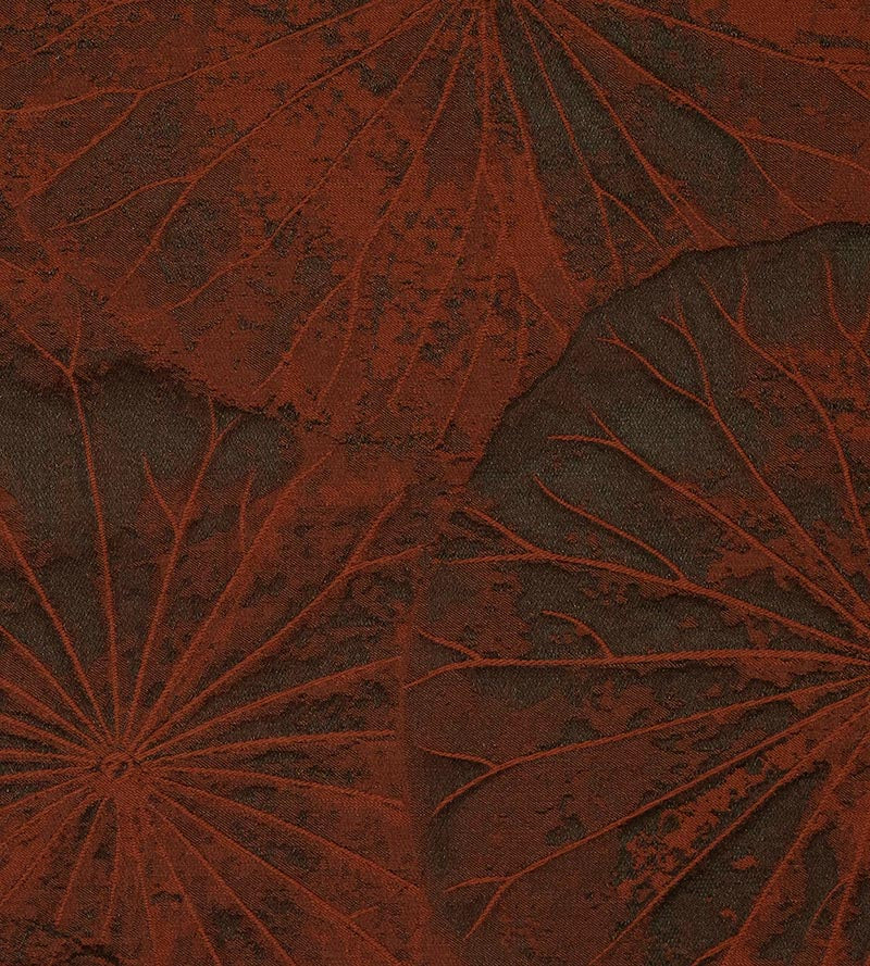 Old World Weavers Lotus Burnt Orange Fabric E7 0110LOTU