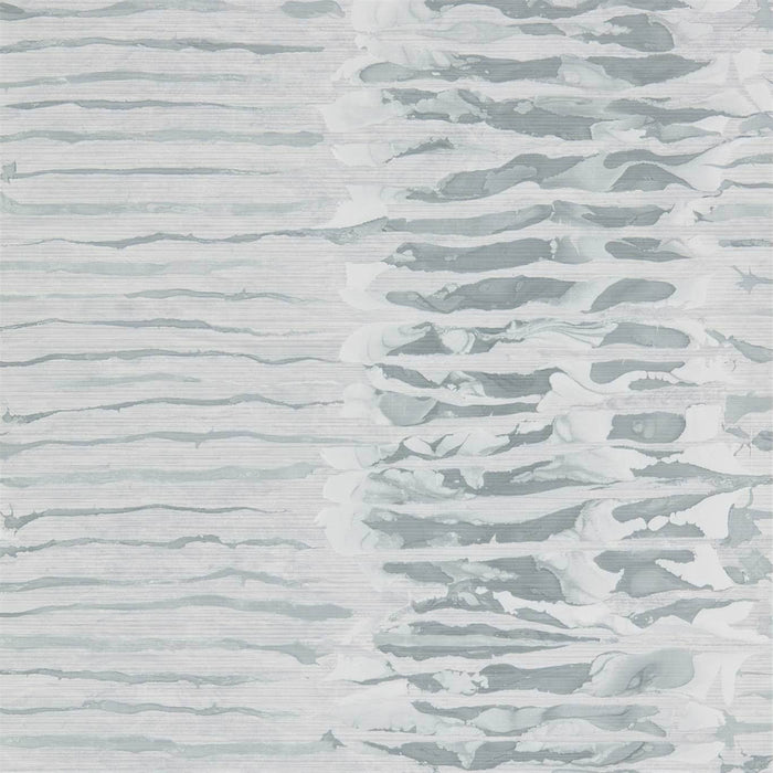 Harlequin Ripple Stripe Steel 112577 Wallpaper Sample EANW112577