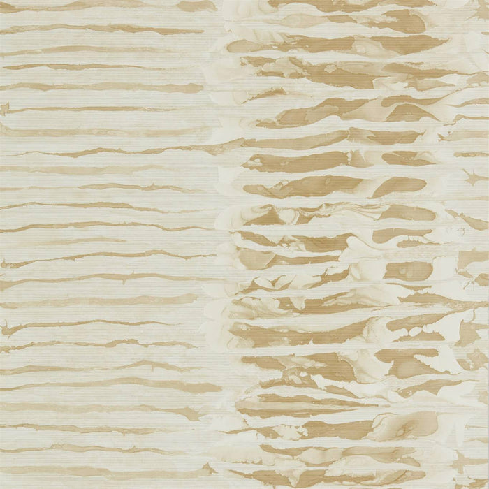 Harlequin Ripple Stripe Sandstone 112578 Wallpaper Sample EANW112578