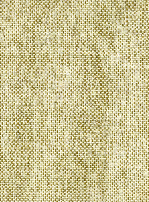 Seabrook Designs Paperweave Brown, Metallic Silver, Off White Wallpaper Sample EL320X