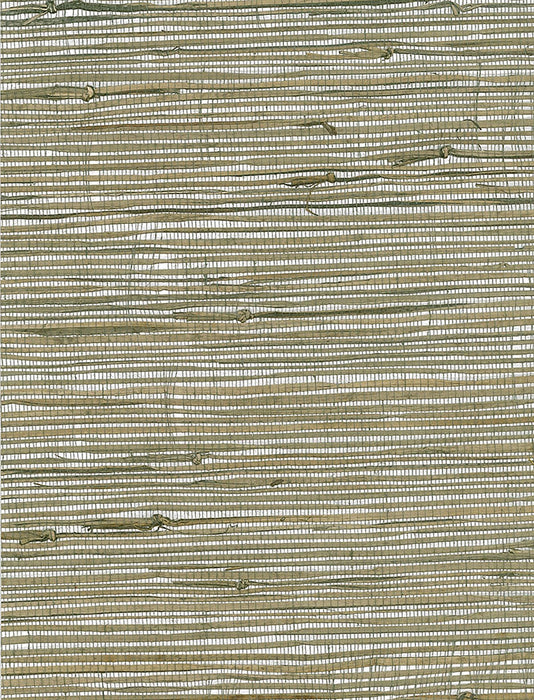 Seabrook Designs Triangle Grass Gray, Metallic Silver, Neutrals Wallpaper Sample EL337X