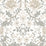 Seabrook Designs Honeysuckle Floral Prepasted Ivory & Grey Wallpaper Sample EP10000