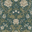 Seabrook Designs Honeysuckle Floral Prepasted Teal & Moss Green Wallpaper Sample EP10004