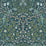 Seabrook Designs Victorian Garden Floral Prepasted Prussian Blue & Moss Green Wallpaper Sample EP10102