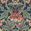 Seabrook Designs Primrose Garden Floral Prepasted Denim Blue & Auburn Wallpaper Sample EP10202