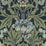 Seabrook Designs Primrose Garden Floral Prepasted Midnight Blue & Sage Wallpaper Sample EP10212